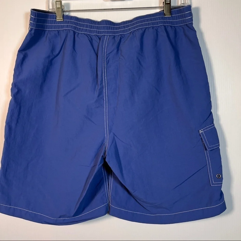 POLO RALPH LAUREN Swimwear. Blue w/cargo pocket, side pockets & key pocket. M